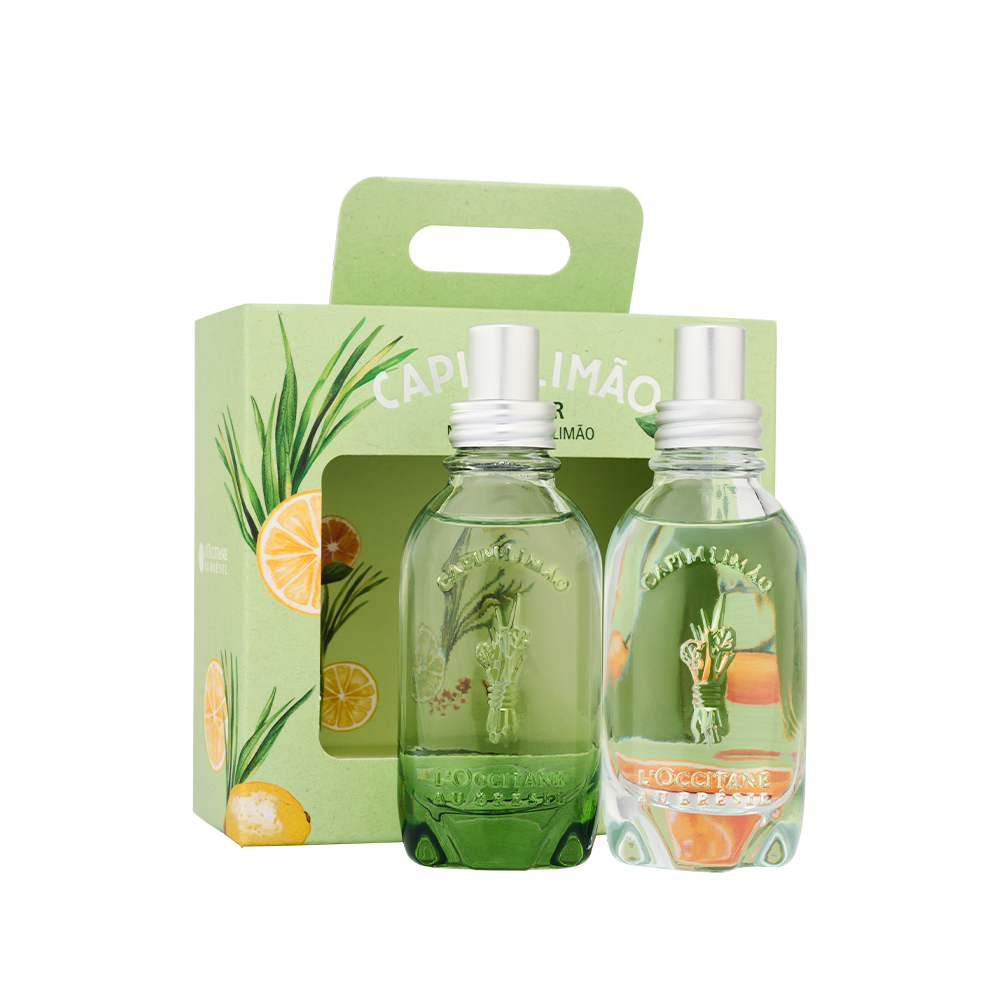 L'OccitaneTHÉVERTグリーンティ 100ml 2本セット Kit Frescor Capim-Limão & Mate - 2un x 30ml | L'Occitane au Brésil